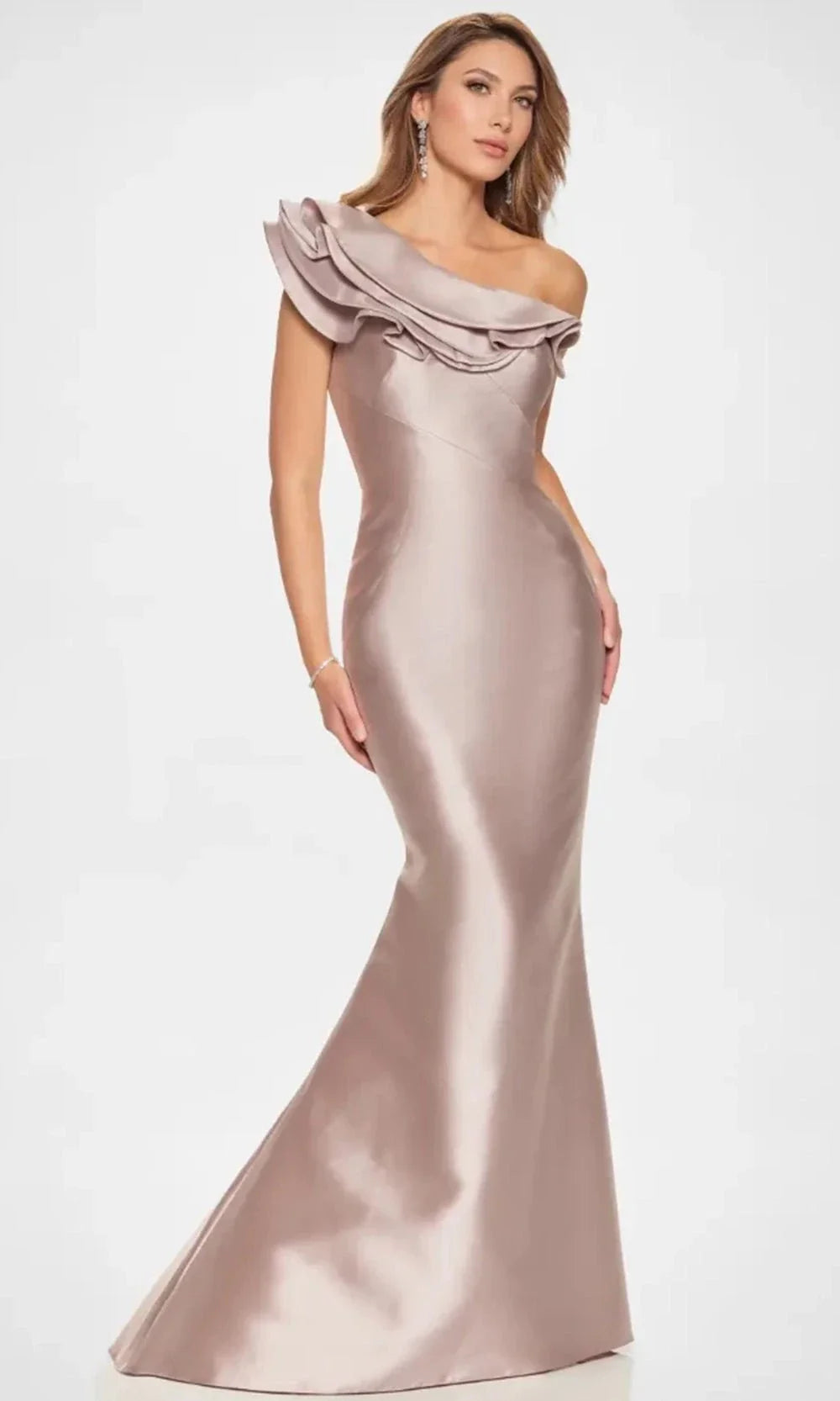 Montage by Mon Cheri M844 - Dramatic One Shoulder Mikado Gown Special Occasion Dress