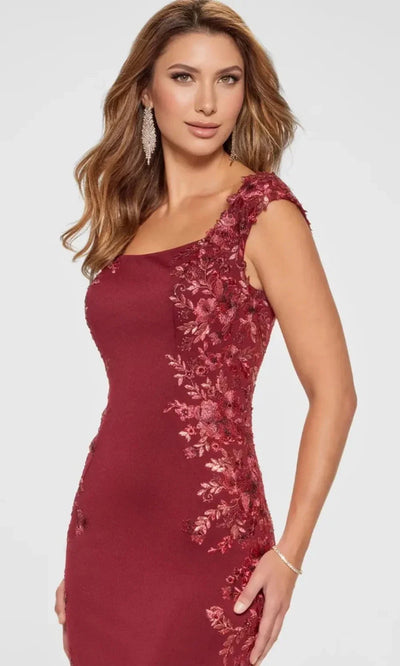 Montage by Mon Cheri M847 - Beaded Lace Crepe Mermaid Gown Special Occasion Dress