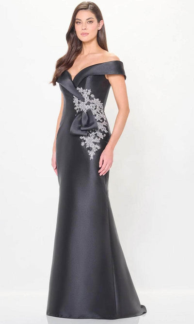 Montage by Mon Cheri M904 - Off Shoulder Mikado Evening Dress Formal Dresses 4 / Black