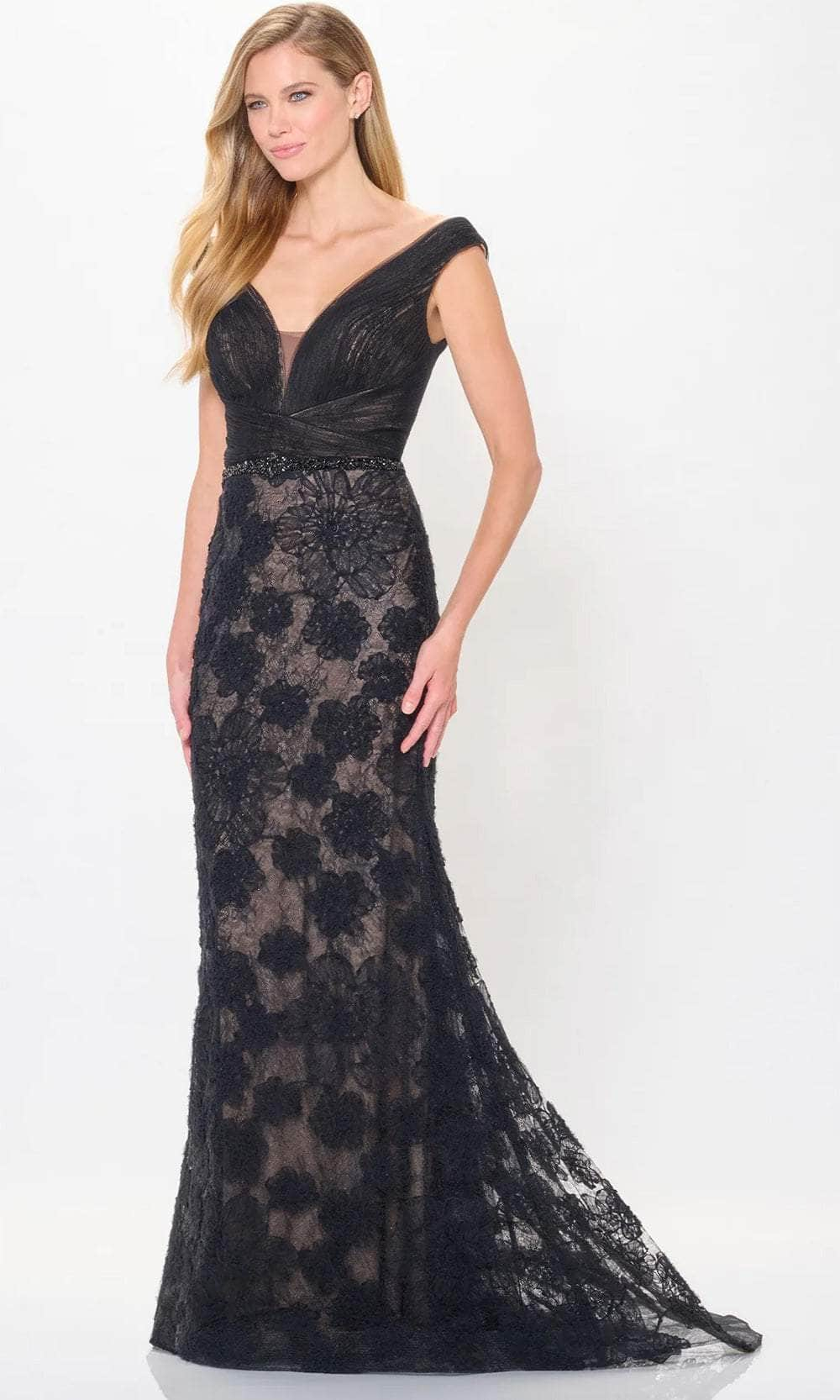 Montage by Mon Cheri M909 - Lace Overlaid Evening Dress Evening Dresses