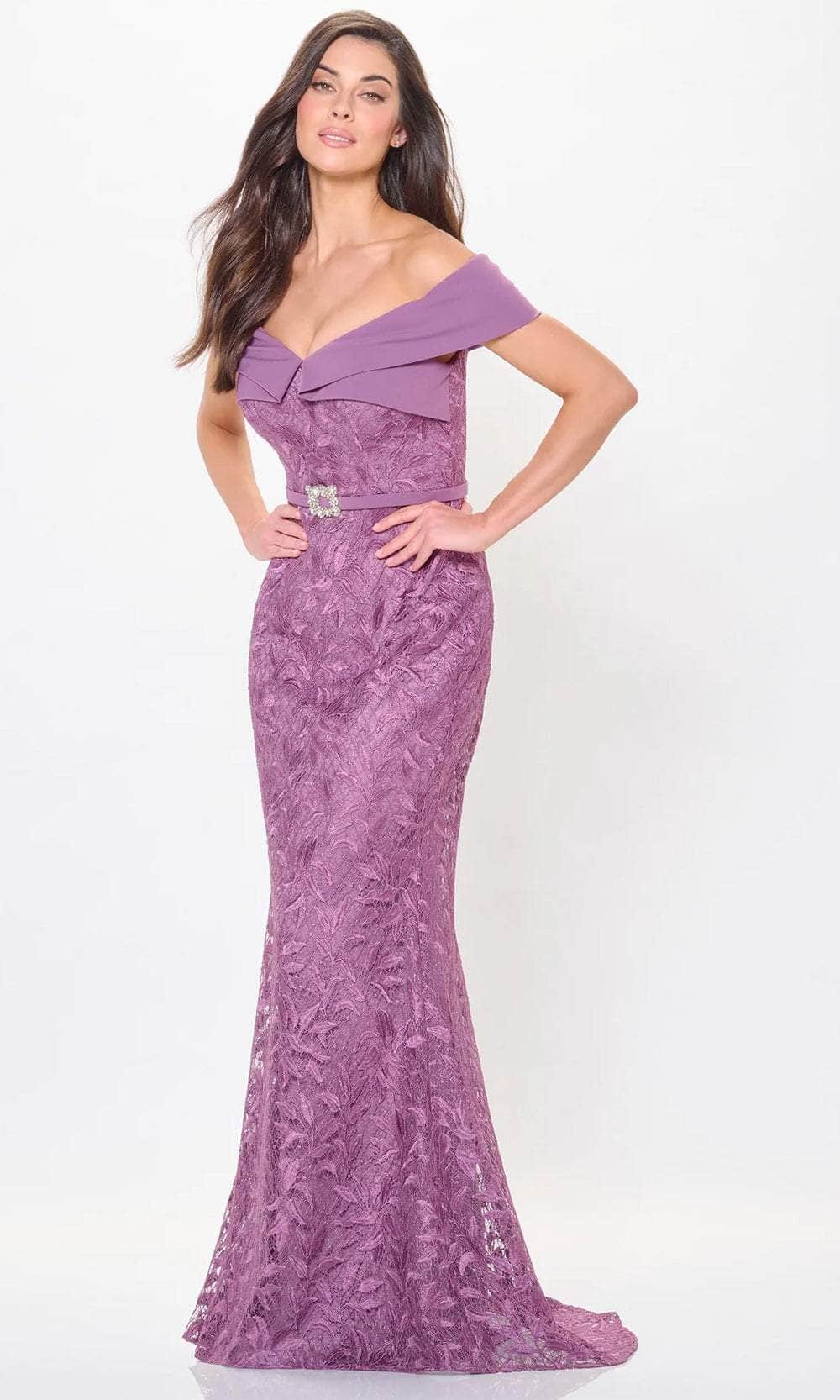 Montage by Mon Cheri M911 - Lace Mermaid Long Gown Formal Gowns 4 / Orchid