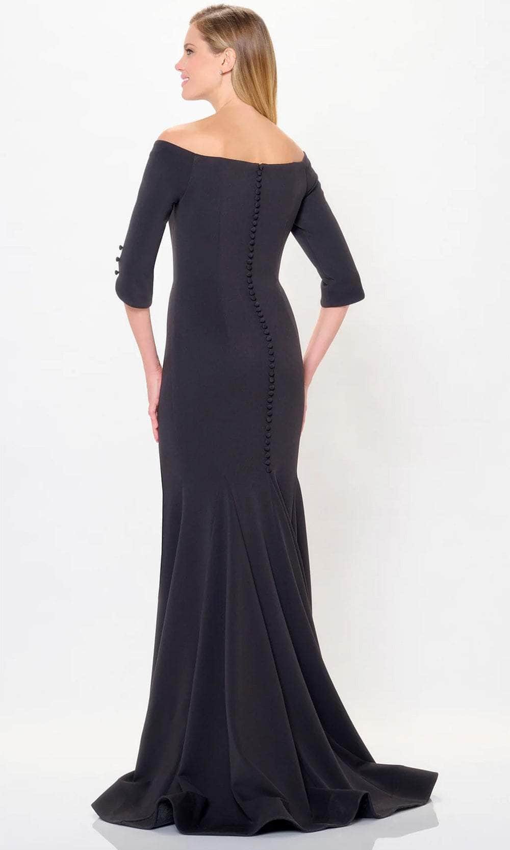 Montage by Mon Cheri M916 - Quarter Sleeve Mermaid Evening Gown Formal Dresses