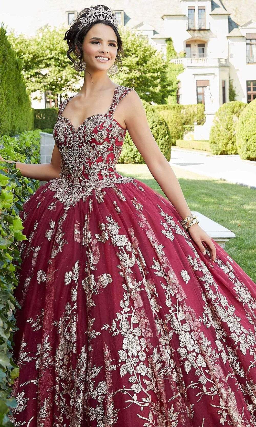 Mori Lee - 60132 Metallic Embroidered Ballgown Quinceanera Dresses