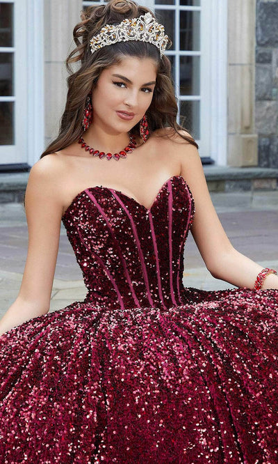 Mori Lee 60171 - Velvet Sequin Sweetheart Ballgown Ball Gowns