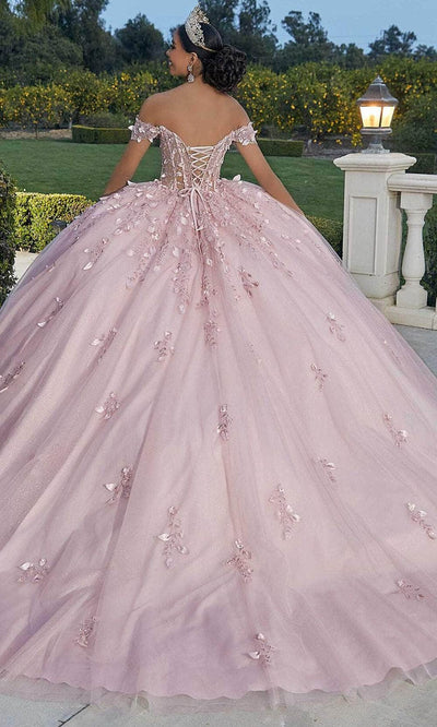 Mori Lee 60181 - Sheer Bodice Floral Appliqued Ballgown Ball Gowns