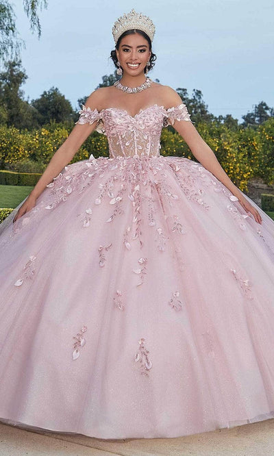 Mori Lee 60181 - Sheer Bodice Floral Appliqued Ballgown Ball Gowns