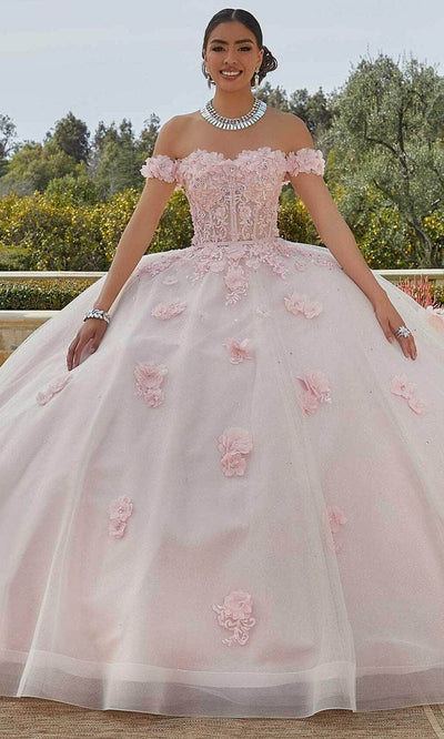 Mori Lee 60185 - Floral Embroidered Sweetheart Ballgown Ball Gowns 00 /  Sangria/Blush