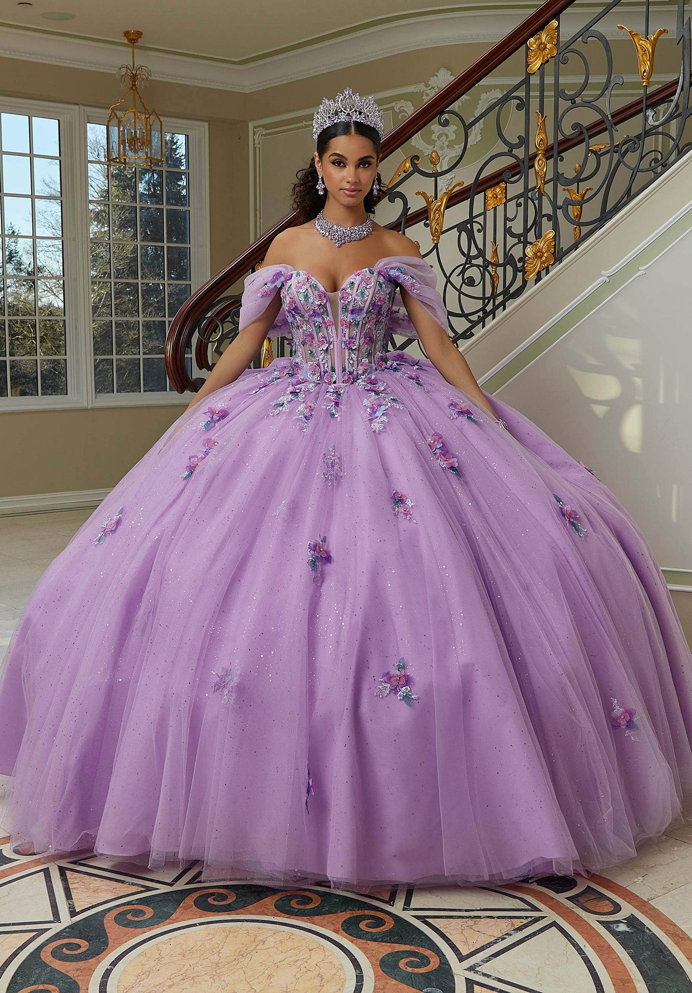 Mori Lee 60202 - Embellished Corset Quinceanera Ballgown Quinceanera Dresses