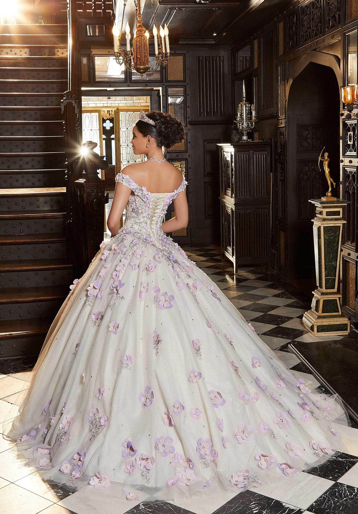 mori lee floral bridesmaid dress Mori Lee Bridesmaid Dress 21607