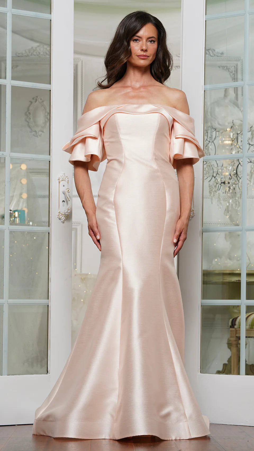 Marsoni by Colors MV1290 - Draped Mermaid Evening Gown