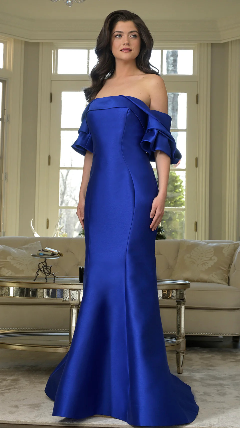 Marsoni by Colors MV1290 - Draped Mermaid Evening Gown