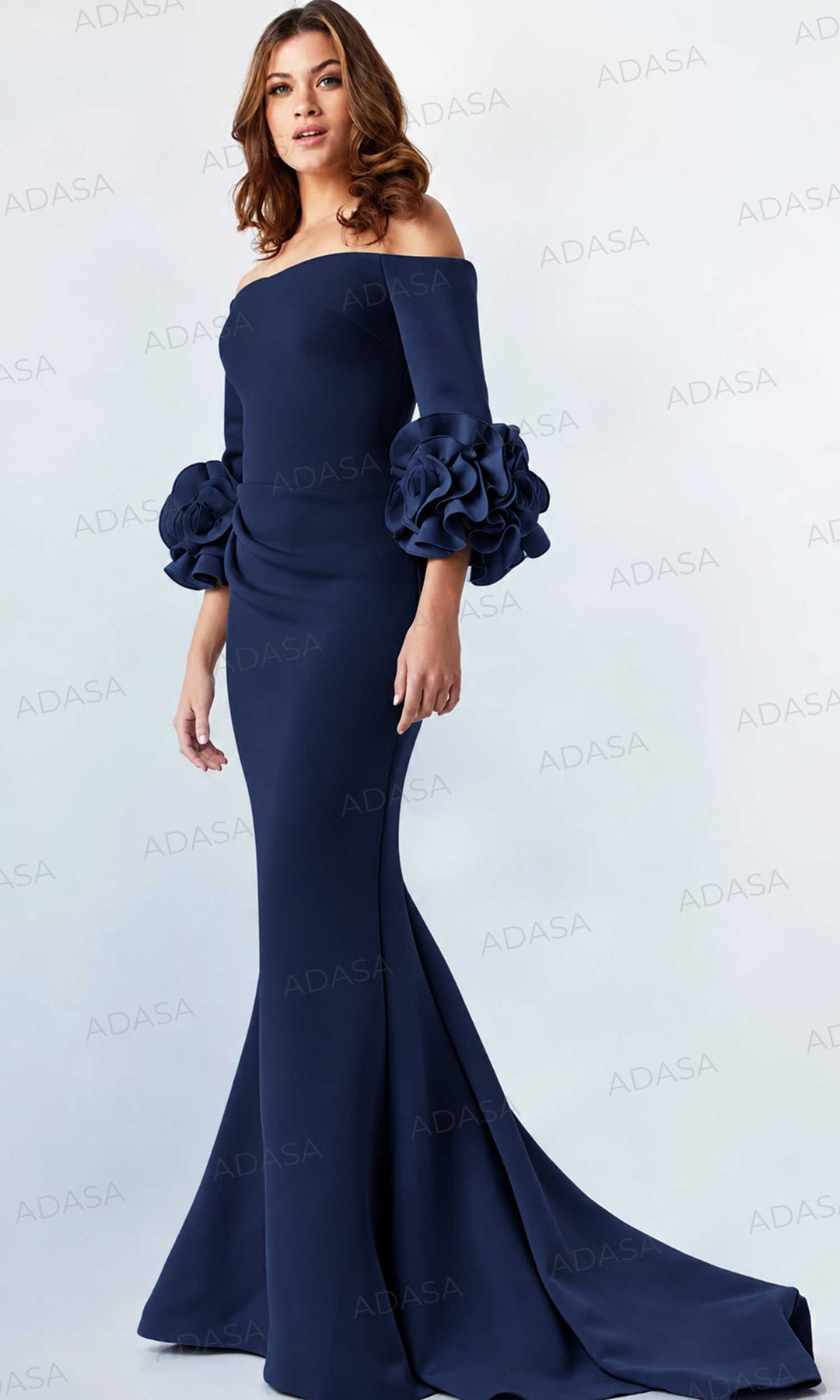 Jovani 23716 - Off-Shoulder Ruffled Detail Prom Dress