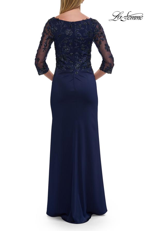 La Femme 32738 - Sheer Sleeve Formal Evening Dress