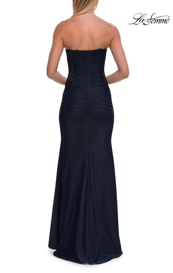 La Femme 33431 - Ruched Bodice Strapless Prom Gown
