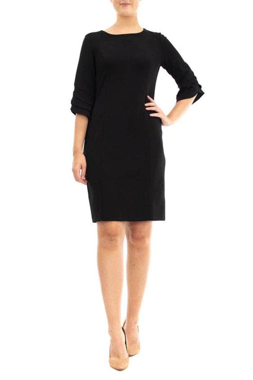 Nina Leonard L1040A - Tiered Sleeve Sheath Dress