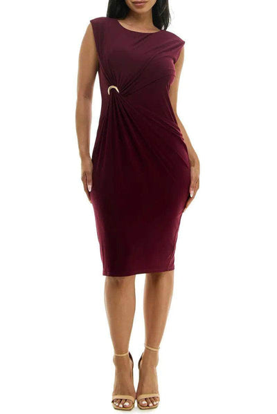 Nina Leonard L9280AF - Cap Sleeve Bodycon Formal Dress