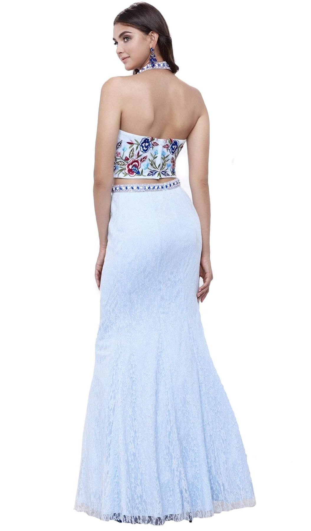 Nox Anabel - 8262 Two Piece Embroidered Mermaid Dress Special Occasion Dress