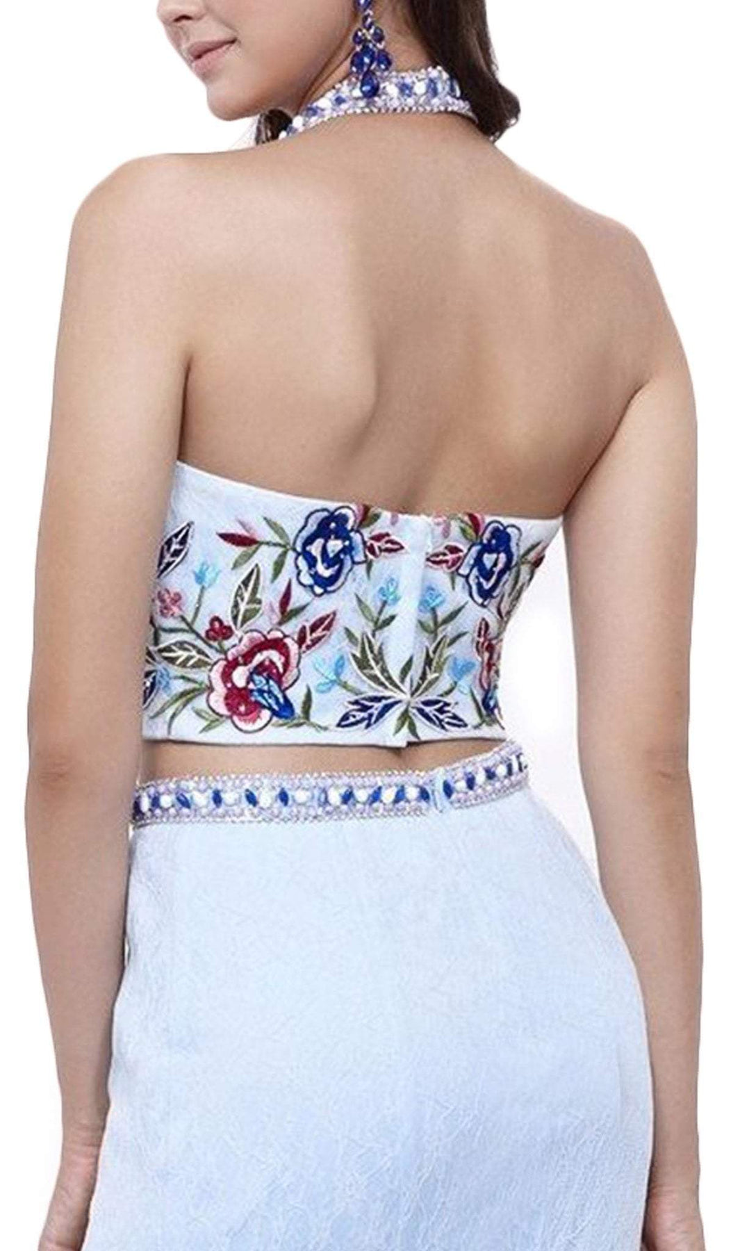 Nox Anabel - 8262 Two Piece Embroidered Mermaid Dress Special Occasion Dress
