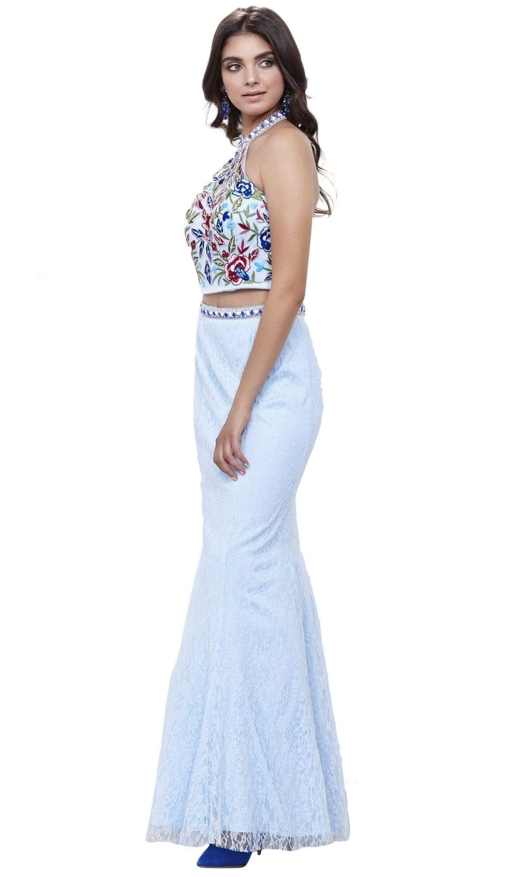 Nox Anabel - 8262 Two Piece Embroidered Mermaid Dress Special Occasion Dress