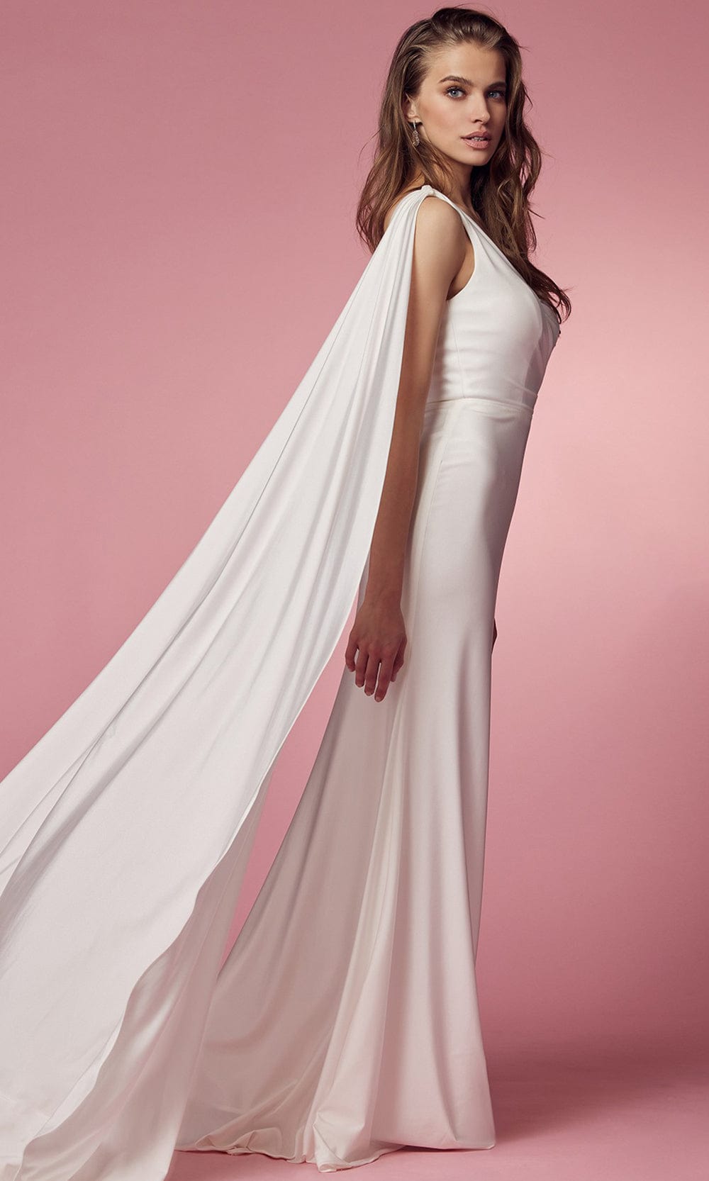 Nox Anabel Bridal E475W - Cascading Drape Bridal Dress Bridal Dresses