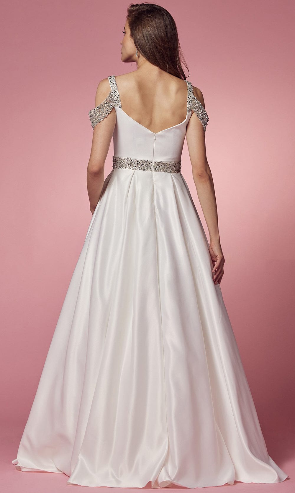 Nox Anabel Bridal R224W - Cold Shoulder Bridal Gown Bridal Dresses