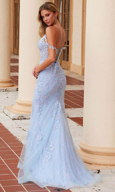Nox Anabel D1578 - Spaghetti Strap Floral Lace Dress Prom Dresses