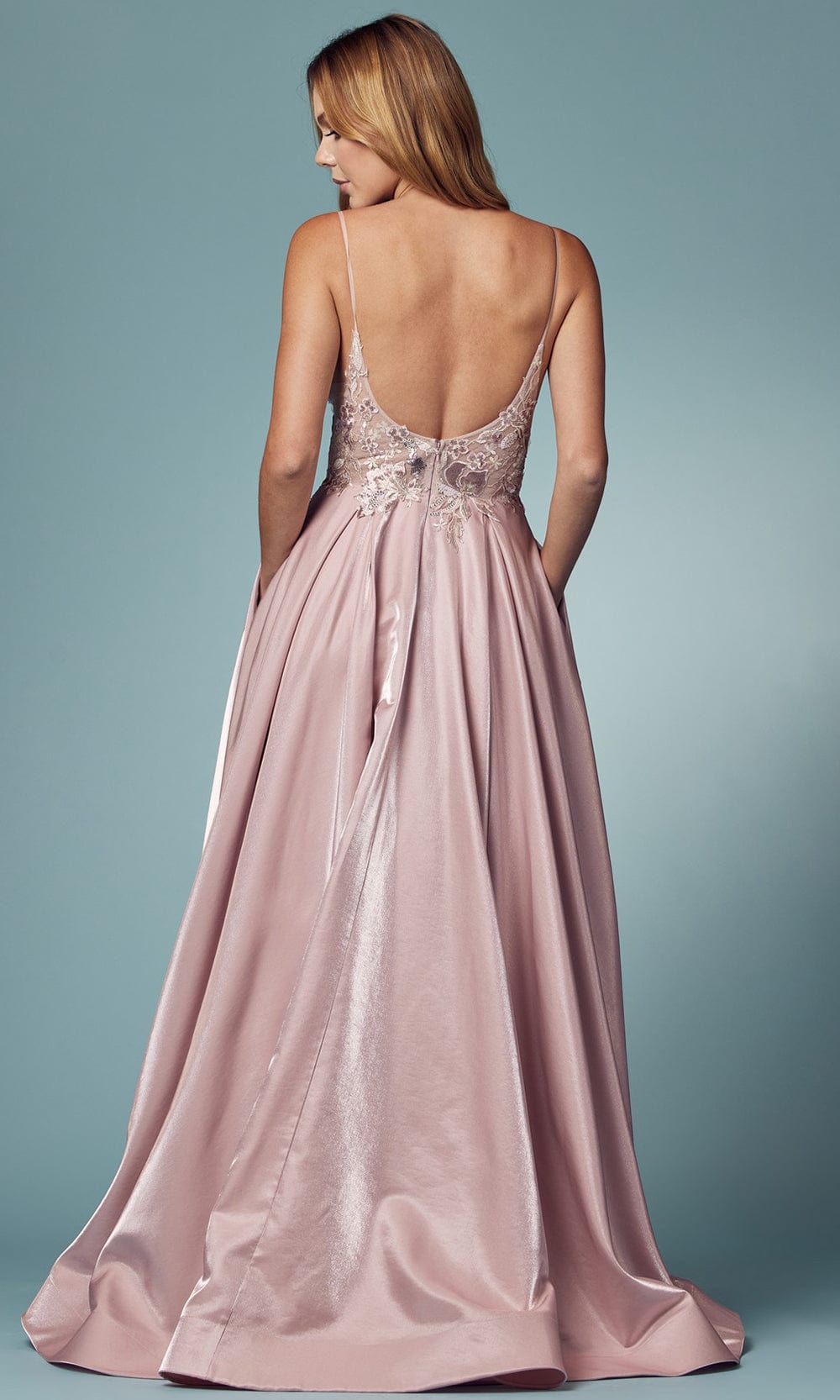 Nox Anabel E1004 - Floral A-Line Prom Dress Prom Dresses