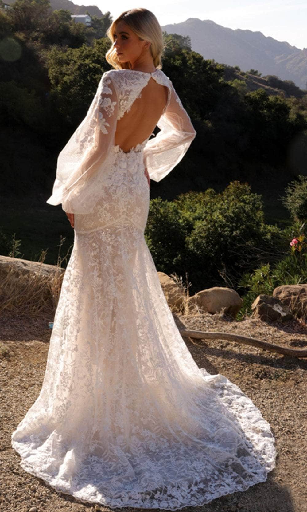 Nox Anabel JE1009L - Romantic Lace Mermaid Wedding Gown Wedding Dresses