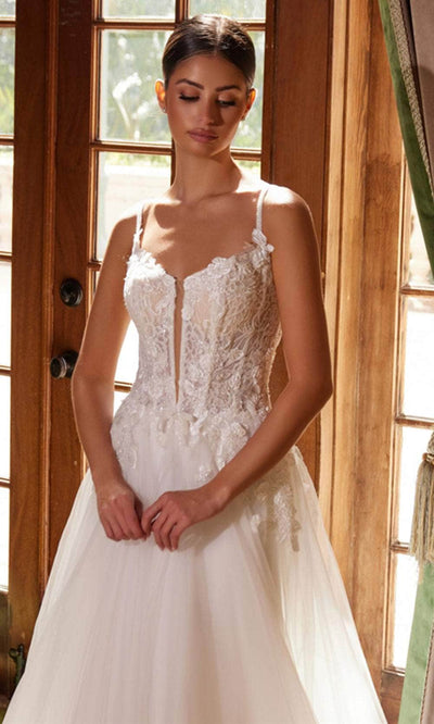 Nox Anabel JE1021 - Stunning Beaded Tulle A-line Gown Wedding Dresses