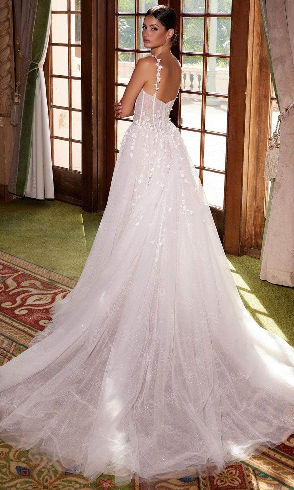 Nox Anabel JE1026L - Lace Embellished Mermaid Gown Wedding Dresses