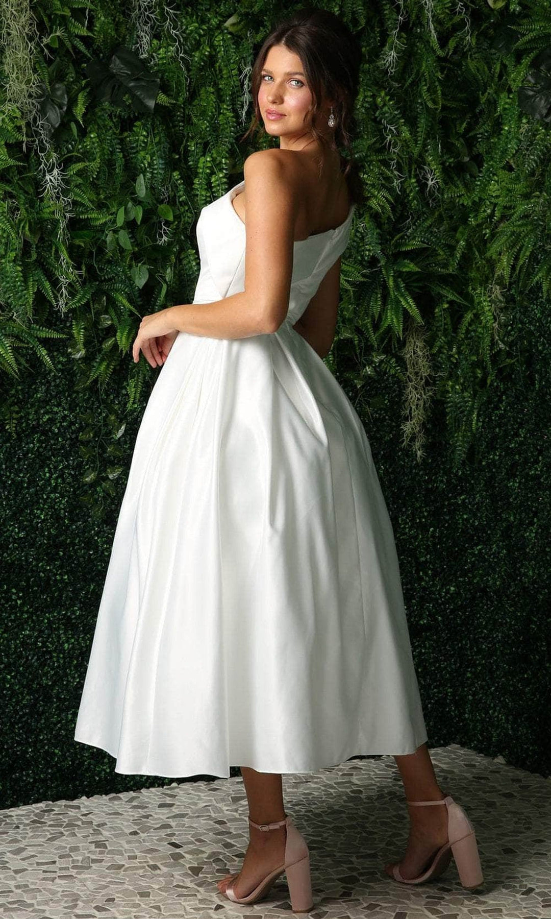 Nox Anabel JE931 Asymmetric Pleated A-Line Formal Dress