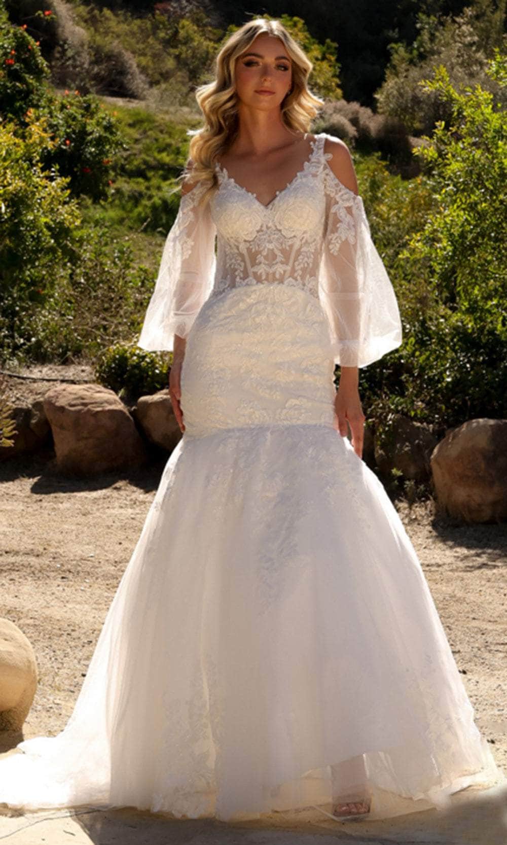 Nox Anabel JE983L - Off-Shoulder Trumpet Wedding Dress Wedding Dresses