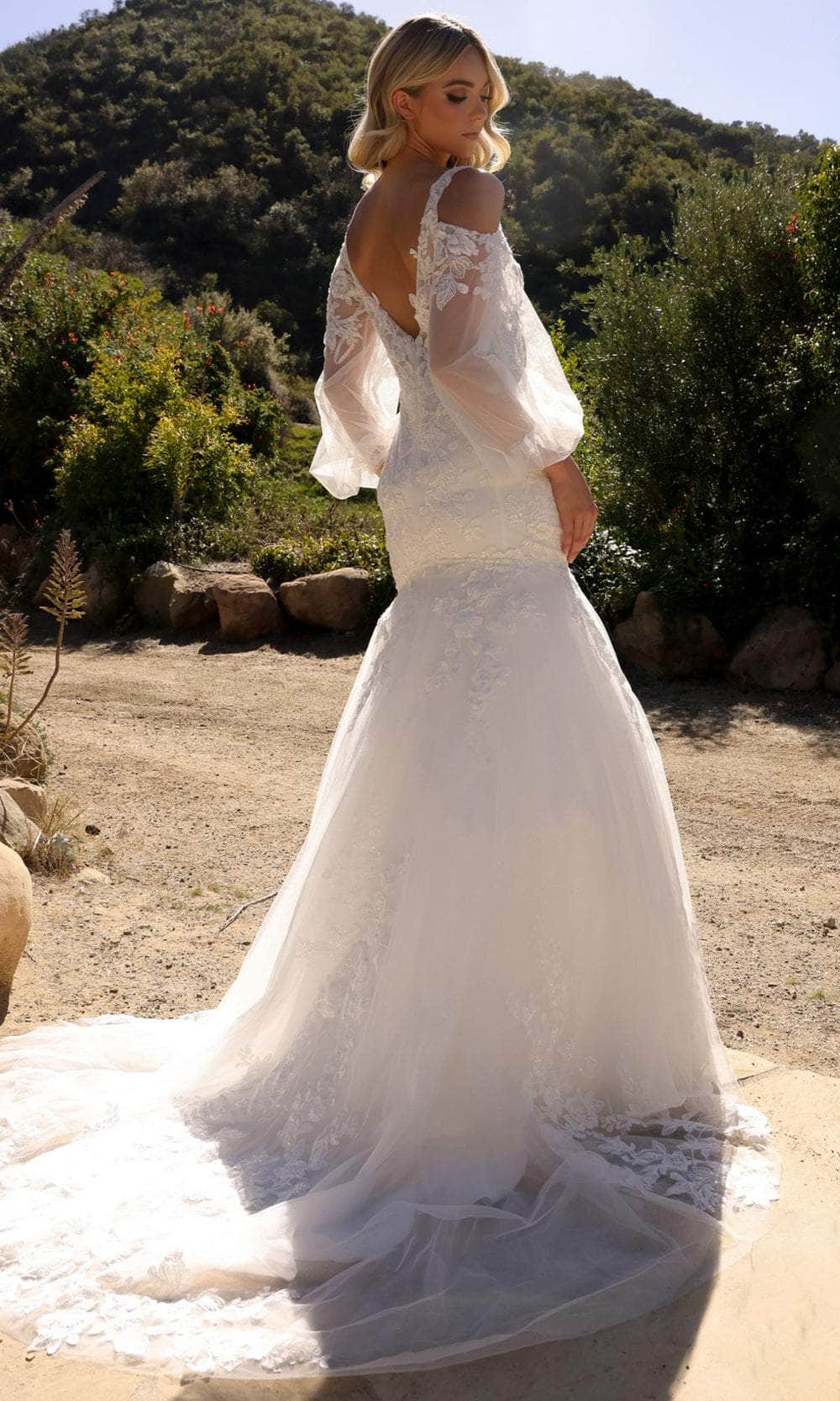 Nox Anabel JE983L - Off-Shoulder Trumpet Wedding Dress Wedding Dresses