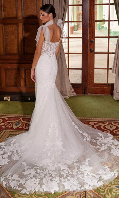 Nox Anabel JW1033L - Lace Embellished Mermaid Dress Wedding Dresses