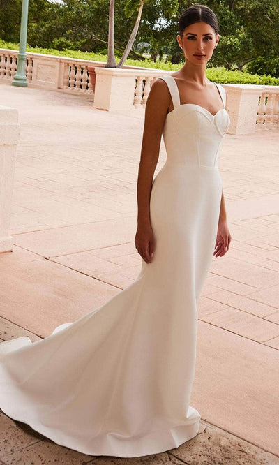 Nox Anabel JW1034 - Luxurious Stretch Satin Formal Gown Wedding Dresses