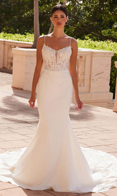 Nox Anabel JW1036L - Lace Applique Mermaid Bridal Gown Wedding Dresses