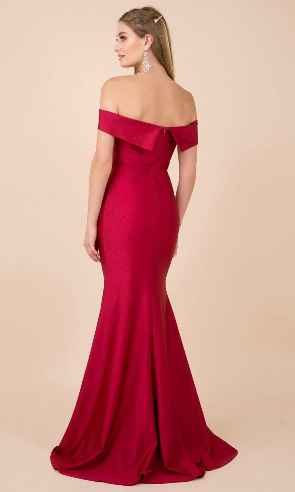 Nox Anabel - N295 Off-Shoulder Fitted Trumpet Dress Evening Dresses