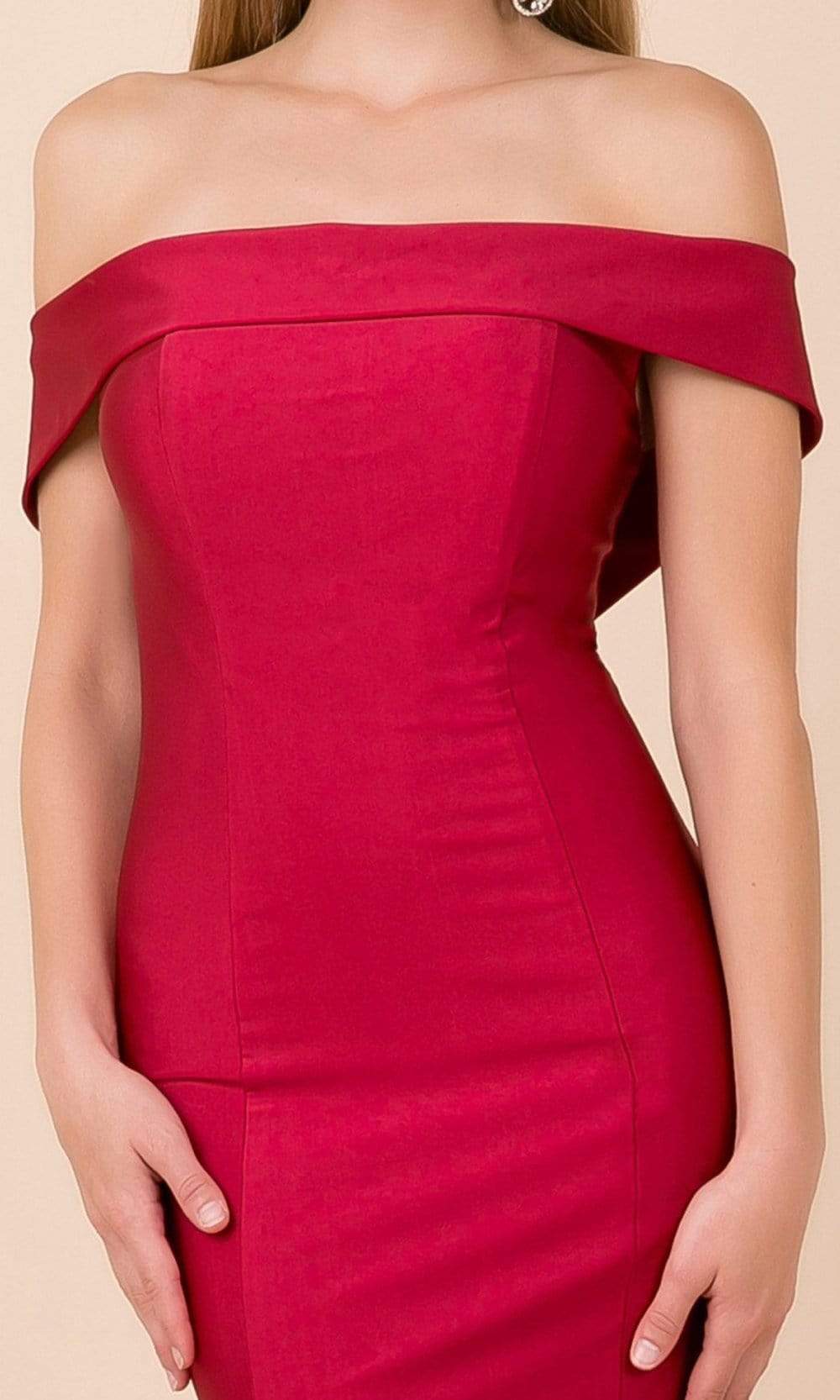 Nox Anabel - N295 Off-Shoulder Fitted Trumpet Dress Evening Dresses