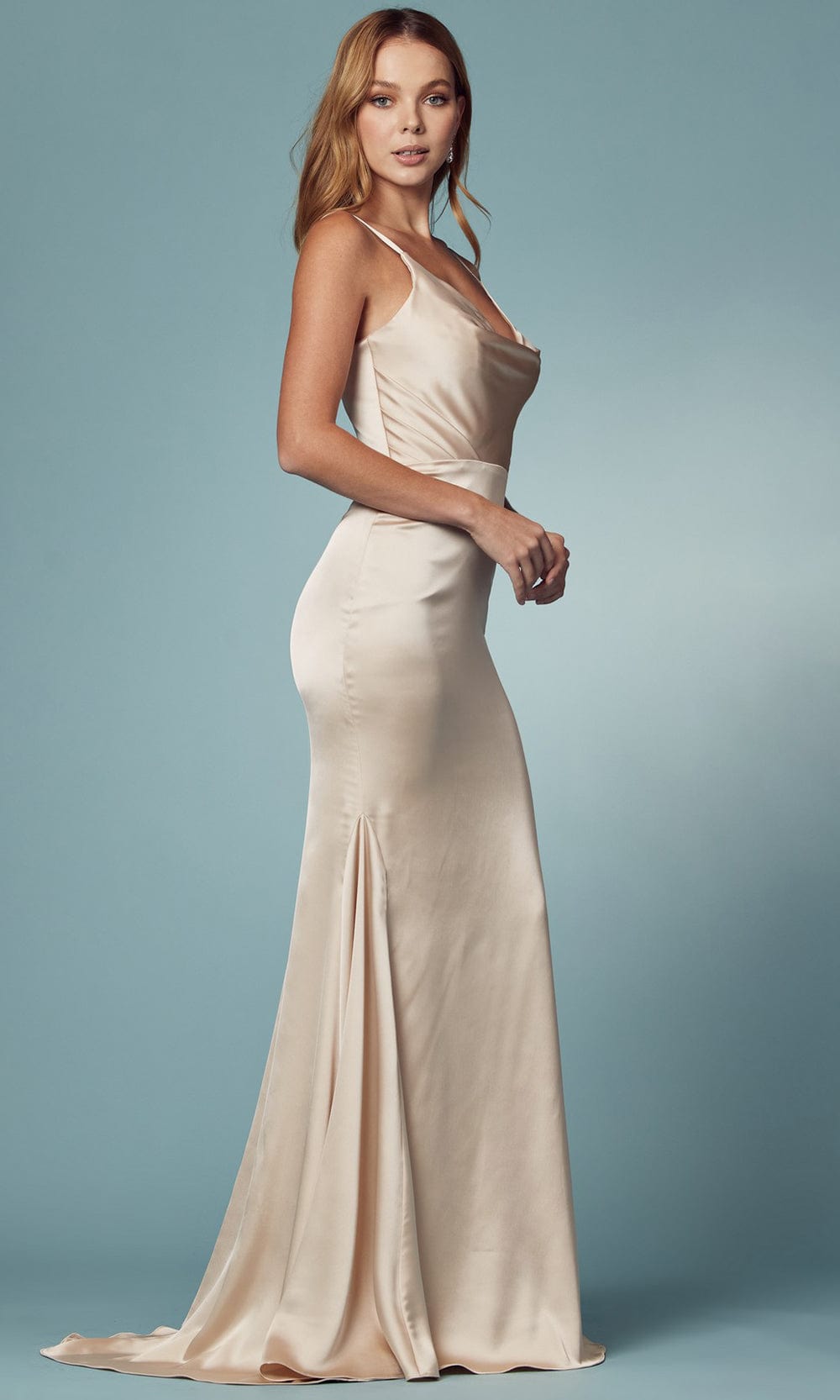 Nox Anabel R1026 - Cowl Mermaid Prom Dress Prom Dresses