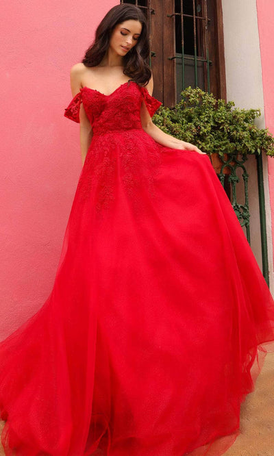 Nox Anabel R1303P - Elegant Tulle Ballgown with Lace Bodice Ball Gowns