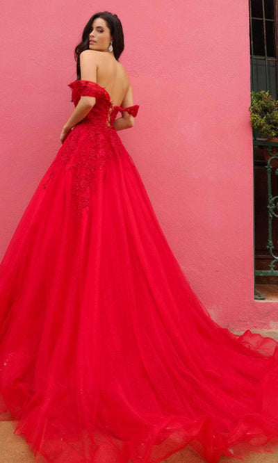 Nox Anabel R1303P - Elegant Tulle Ballgown with Lace Bodice Ball Gowns