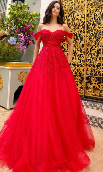 Nox Anabel R1303P - Elegant Tulle Ballgown with Lace Bodice Ball Gowns