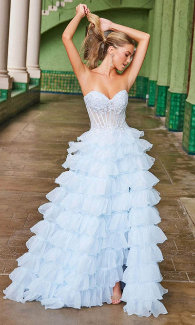 Nox Anabel R1688 - Layered Ruffle Formal Dress Ball Gowns