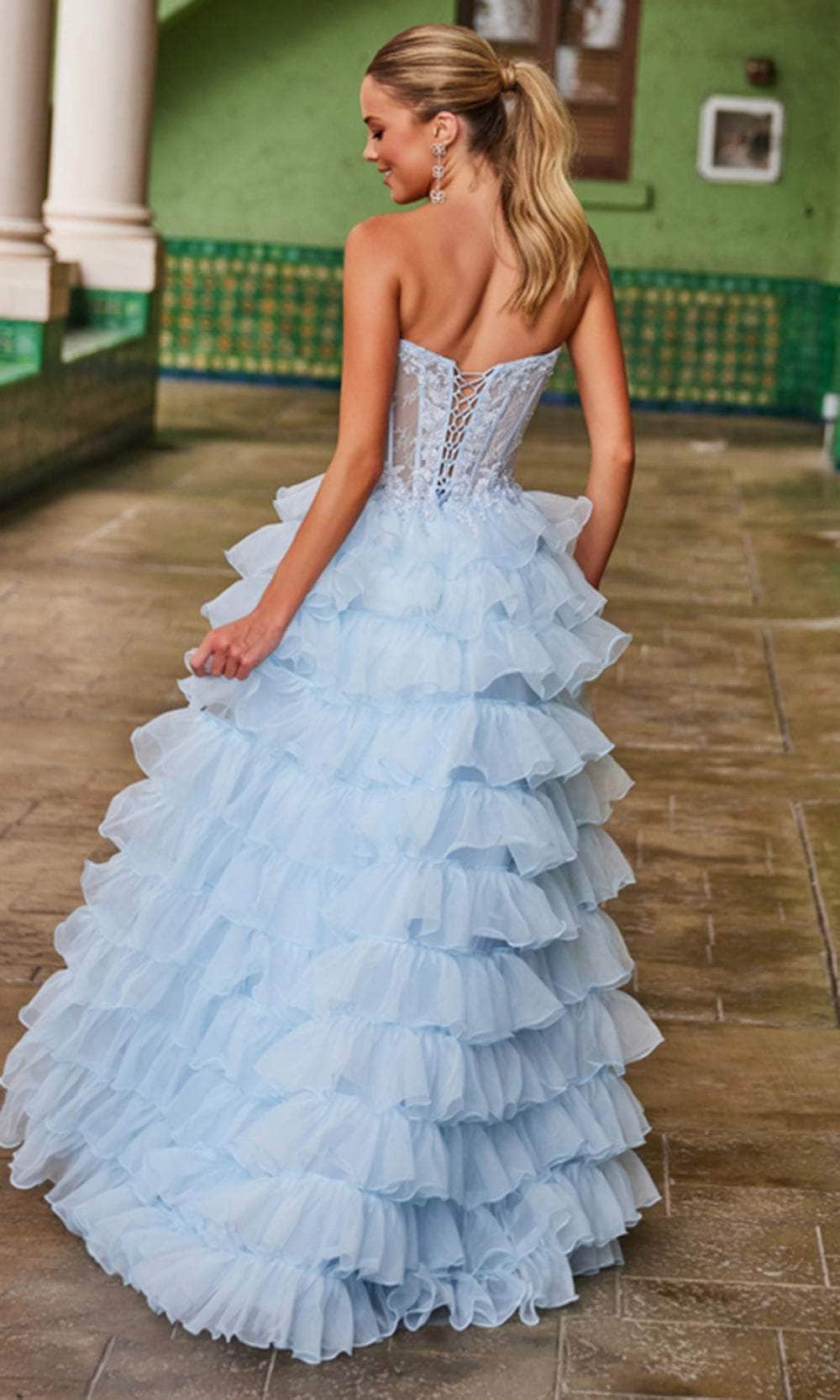 Nox Anabel R1688 - Layered Ruffle Formal Dress Ball Gowns