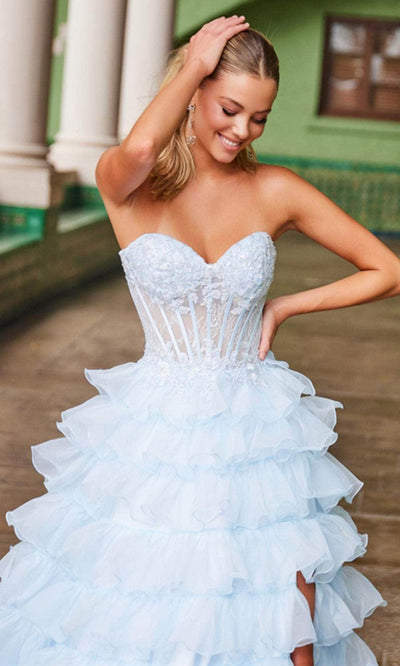 Nox Anabel R1688 - Layered Ruffle Formal Dress Ball Gowns