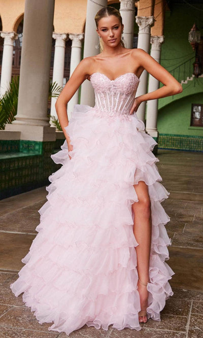 Nox Anabel R1688 - Layered Ruffle Formal Dress Ball Gowns