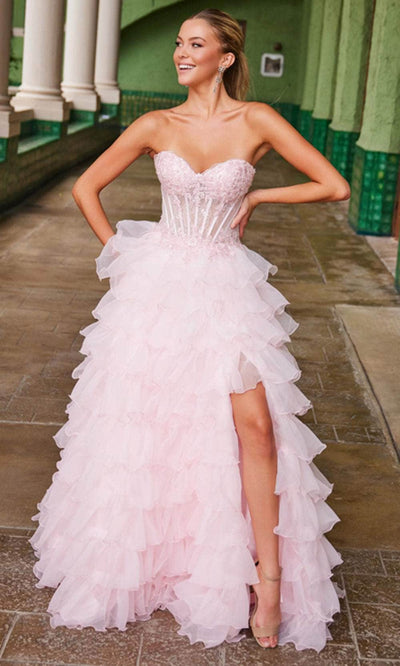 Nox Anabel R1688 - Layered Ruffle Formal Dress Ball Gowns