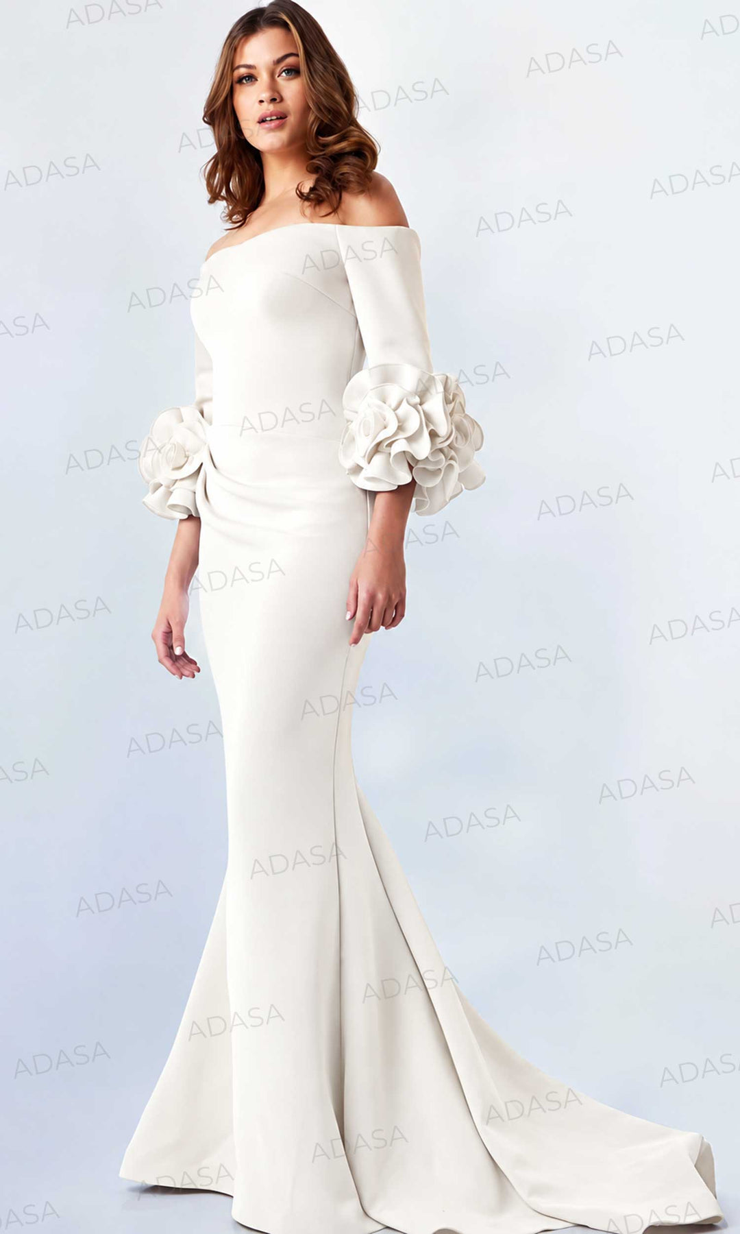 Jovani 23716 - Off-Shoulder Ruffled Detail Prom Dress