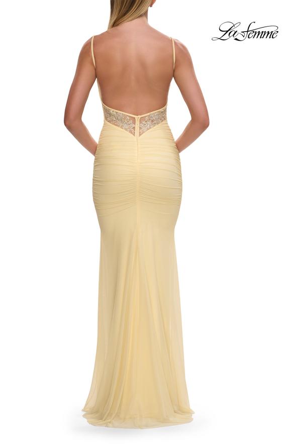 La Femme 33560 - Ruched Jersey Sleeveless Prom Gown