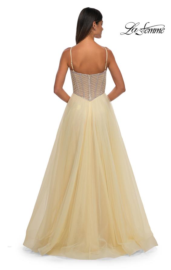 La Femme 32675 - Rhinestone Sleeveless Prom Gown